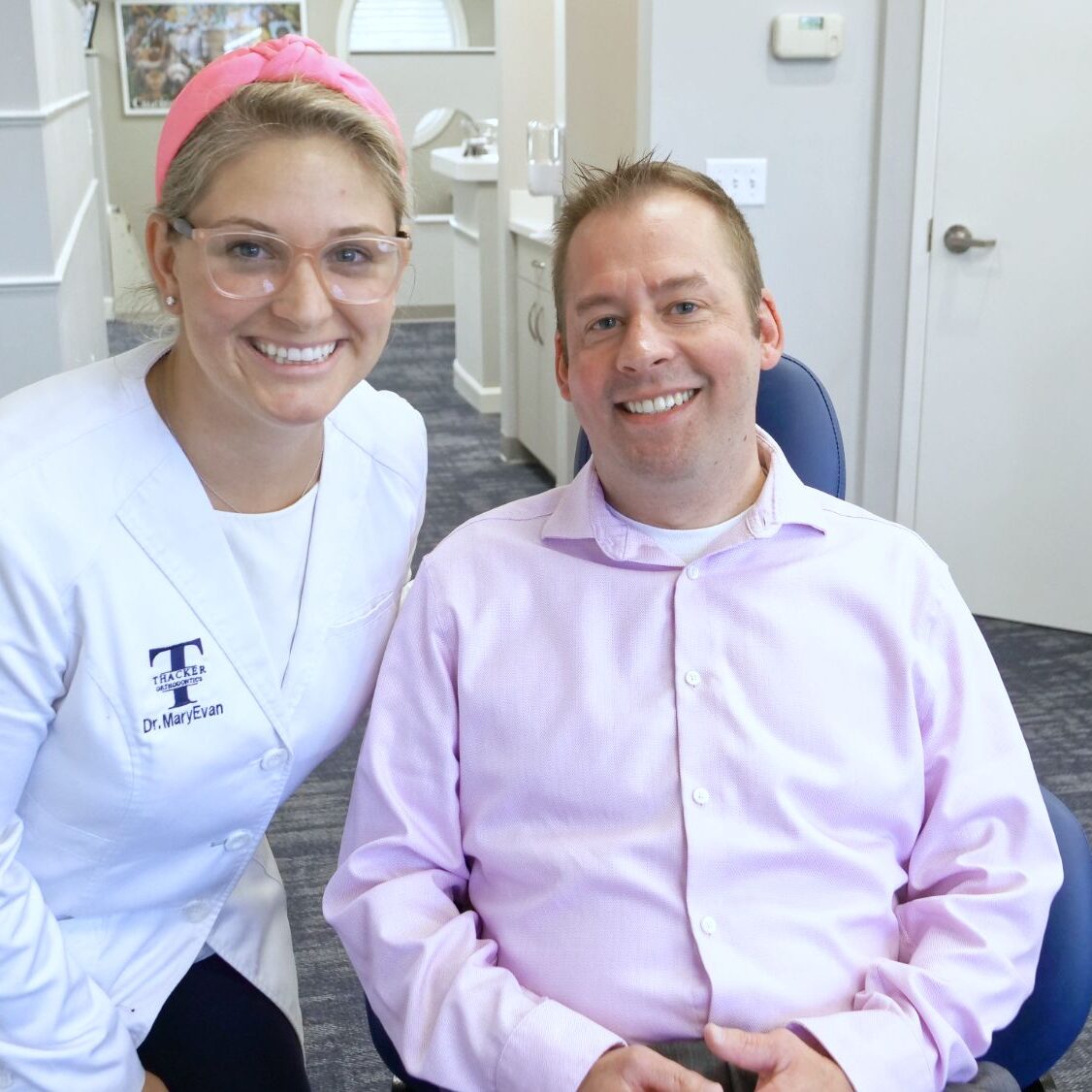 Dr. MaryEvan with a patient